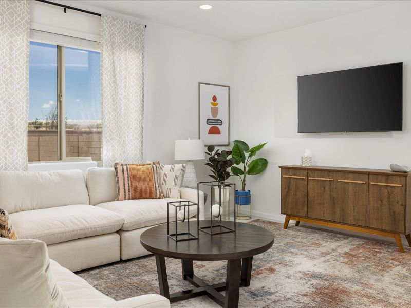 Furnished interior view inside a new home in Rincon Crest at Rocking K, Tucson (Image 6). Furnished interior view inside a new home in Rincon Crest at Rocking K, Tucson (Image 6).