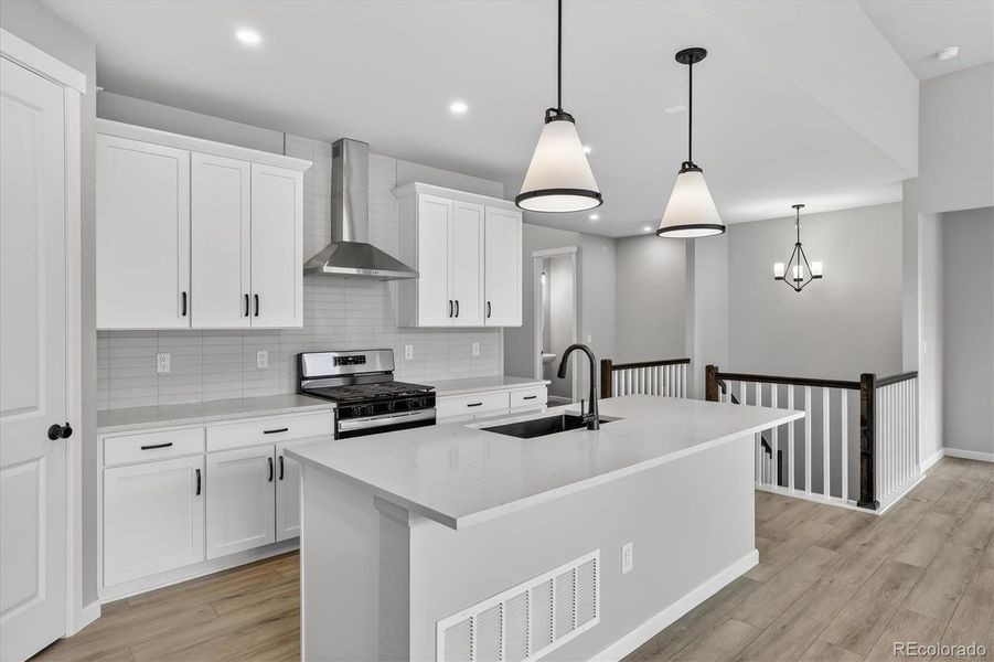 Furnished interior view inside a new home in , Littleton (Image 15).