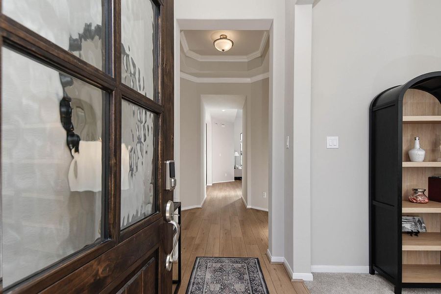 Furnished interior view inside a new home in The Meadows at Imperial Oaks, Conroe (Image 9).