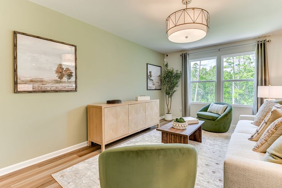 Representative furnished interior of a home built from the Frazier by Stanley Martin Homes in Essence at Bent Creek Village, Thomson (Image 19). Representative furnished interior of a home built from the Frazier by Stanley Martin Homes in Essence at Bent Creek Village, Thomson (Image 19).