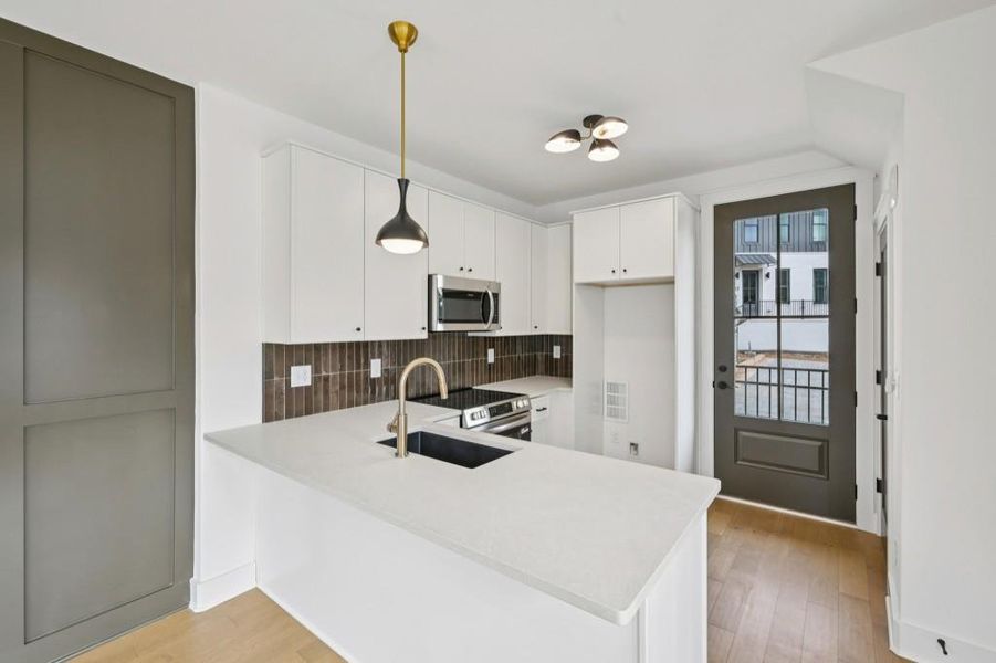 Furnished interior view inside a new home in , Atlanta (Image 8). Furnished interior view inside a new home in , Atlanta (Image 8).