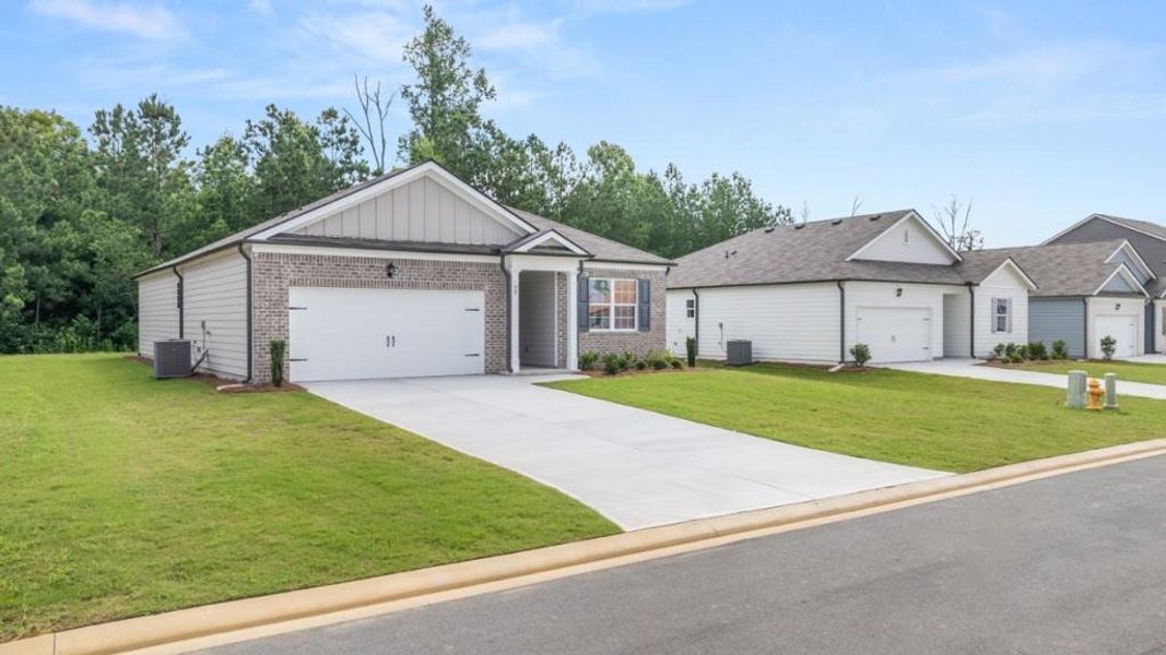 Front exterior of a new home in Northberry, Rome, GA, highlighting curb appeal (Image 2). Front exterior of a new home in Northberry, Rome, GA, highlighting curb appeal (Image 2).