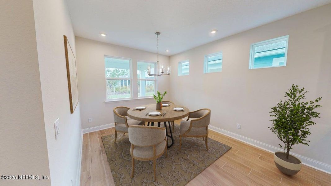 Furnished interior view inside a new home in RiverTown - WaterSong, St. Johns (Image 5). Furnished interior view inside a new home in RiverTown - WaterSong, St. Johns (Image 5).