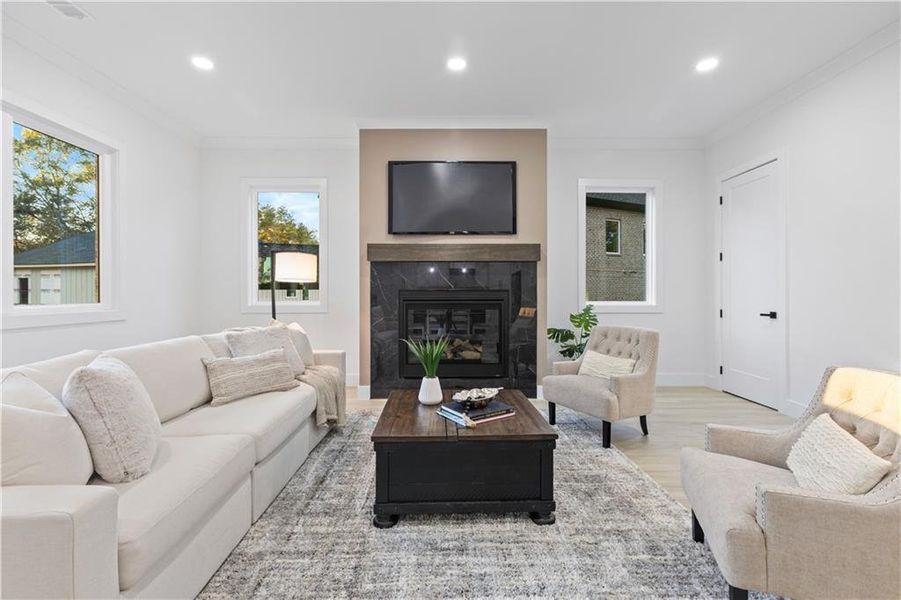 Furnished interior view inside a new home in , Lawrenceville (Image 7).