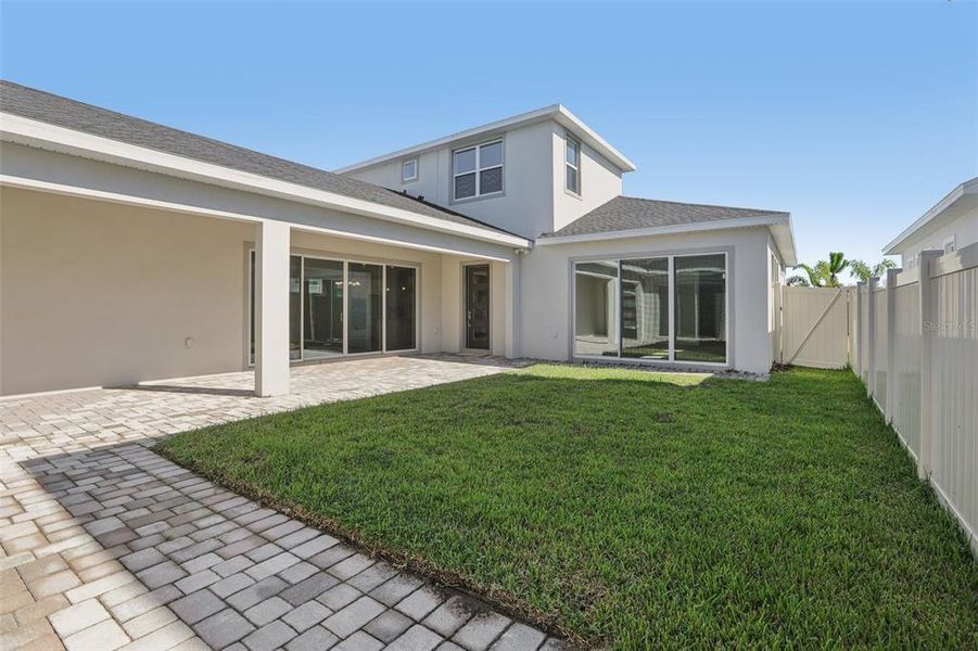 Exterior details and patio area of a home in Eagles Cove at Mirada, San Antonio (Image 29).