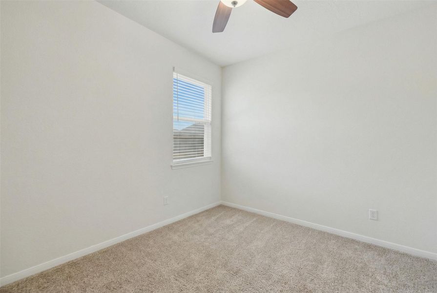 Bedroom with furniture removed