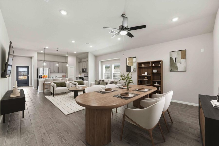 Furnished interior view inside a new home in Sunterra, Katy (Image 9). Furnished interior view inside a new home in Sunterra, Katy (Image 9).