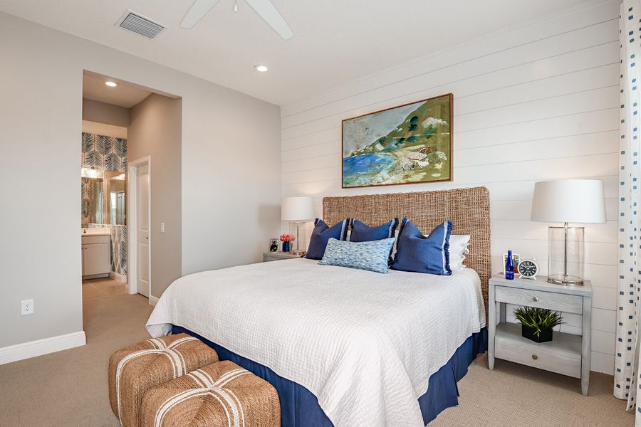 Furnished interior view inside a new home in Kings Gate, Punta Gorda (Image 12).