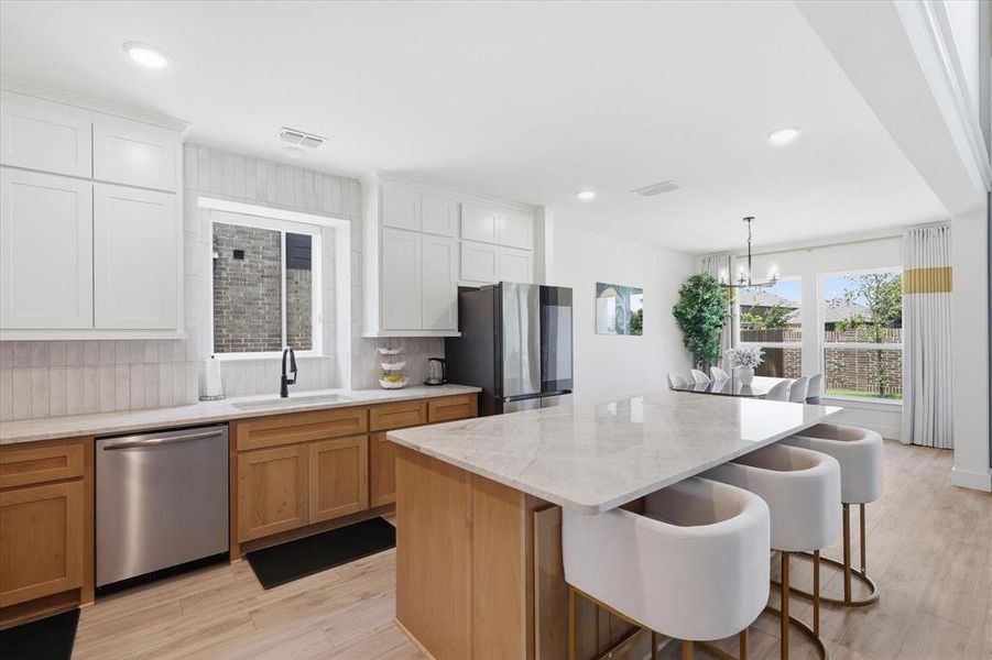 Furnished interior view inside a new home in Valencia on The Lake, Little Elm (Image 18).