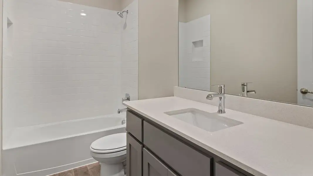 Furnished interior view inside a new home in Bluestem, Rhome (Image 13).