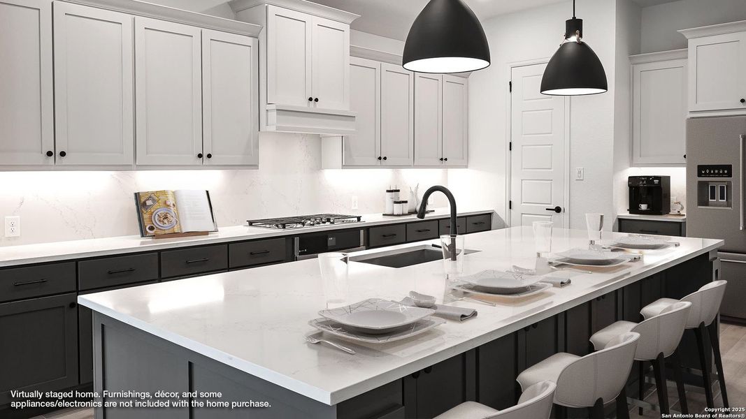 Furnished interior view inside a new home in Veramendi 60', New Braunfels (Image 7).
