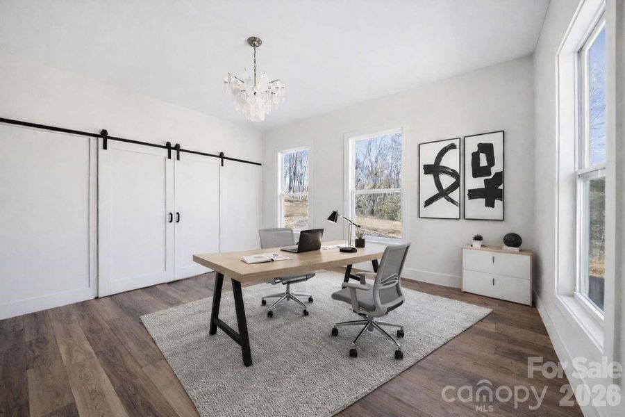 Furnished interior view inside a new home in , Canton (Image 9).