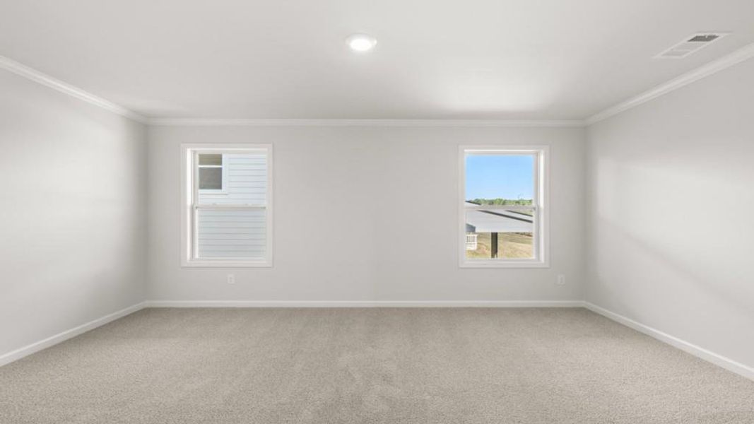Spacious, unfurnished interior of a new home in Hamptons at Riverwood East, Dallas (Image 20).