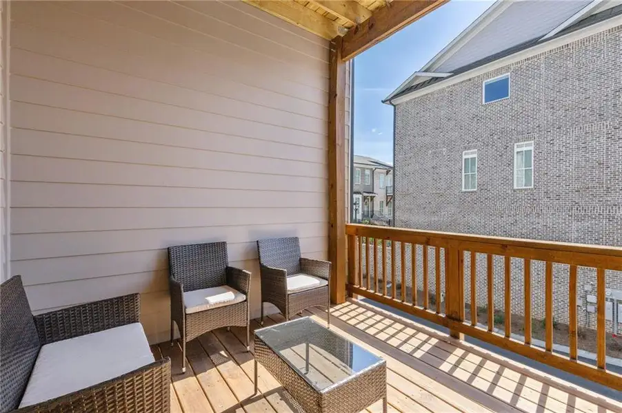 Exterior details and patio area of a home in , Peachtree Corners (Image 3). Exterior details and patio area of a home in , Peachtree Corners (Image 3).
