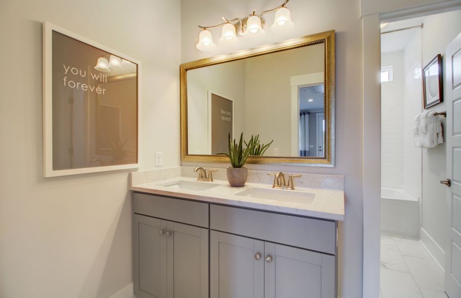 Representative furnished interior of a home built from the Poplar by Pulte Homes in Long Savanna, Charleston (Image 5).