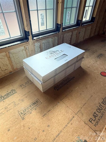 Tile is getting ready to be installed