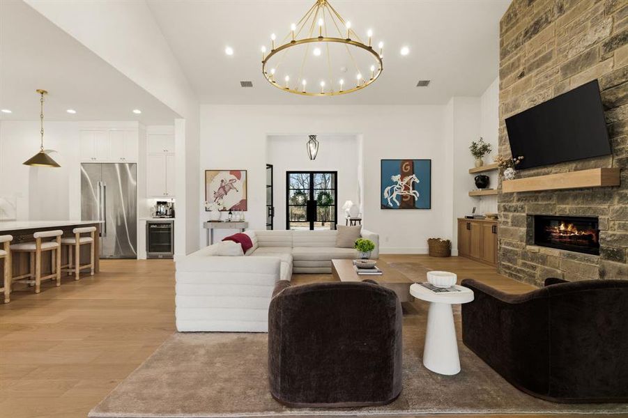 Looking from Sliding Glass Patio Doors back to Entry Looking from Sliding Glass Patio Doors back to Entry