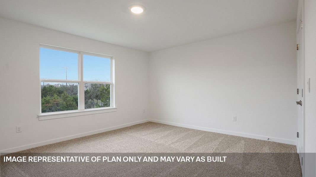 Spacious, unfurnished interior of a new home in Rosenbusch Ranch, Leander (Image 22).