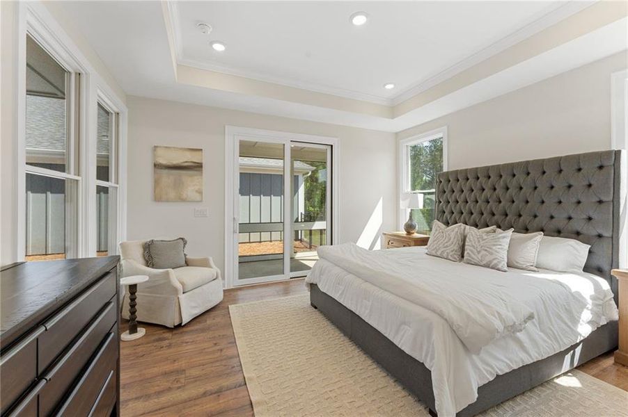Furnished interior view inside a new home in The Courtyards at Bailey Farms, Dacula (Image 11).