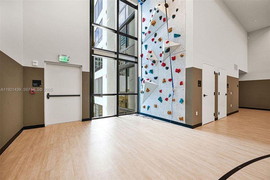 28-Foot-High Rock Climbing Wall