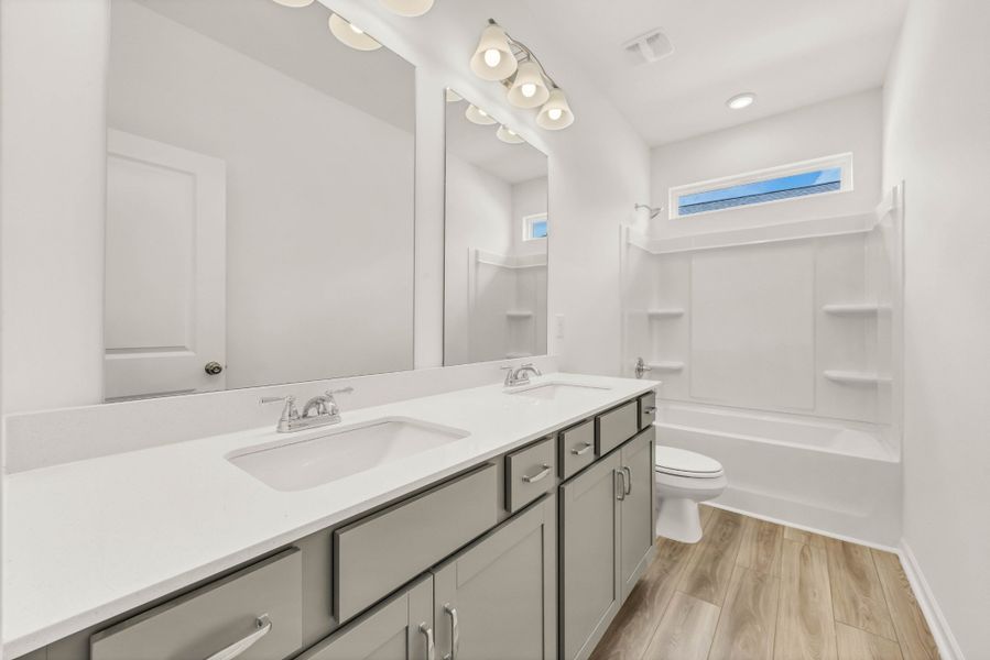 Furnished interior view inside a new home in The Oaks, Clarksville (Image 12). Furnished interior view inside a new home in The Oaks, Clarksville (Image 12).