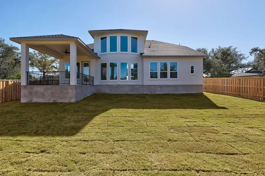 Exterior details and patio area of a home in Bridgeland, Cypress (Image 3).