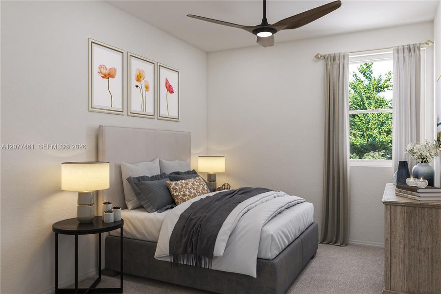 Furnished interior view inside a new home in Breezewood, Miami (Image 11).