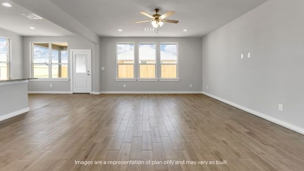 Representative unfurnished interior of a home built from the June by D.R. Horton in Homestead at Parks Bell Ranch, Odessa (Image 11).