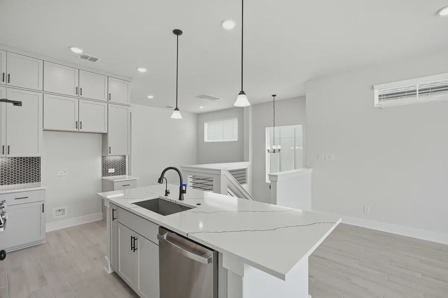 Furnished interior view inside a new home in Rose Hill, San Antonio (Image 6).