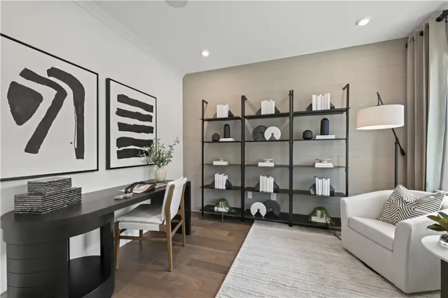 Furnished interior view inside a new home in Briar Creek, Atlanta (Image 15).