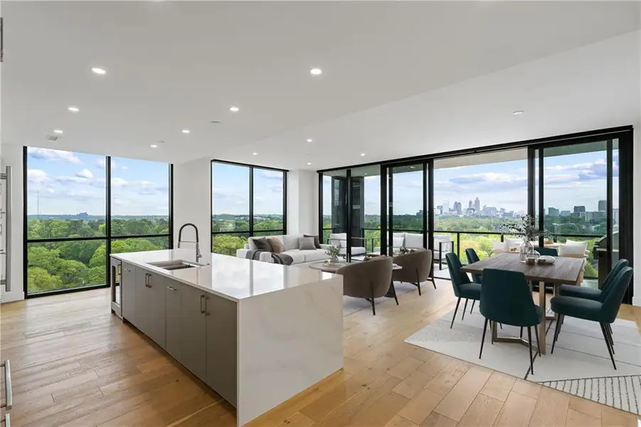 Furnished interior view inside a new home in The Dillon Buckhead, Atlanta (Image 3).
