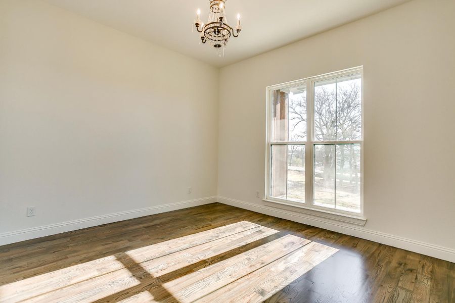 Representative unfurnished interior of a home built from the Cypress Court House by Trinity Classic Homes in Freeman Ranch, Weatherford (Image 34).
