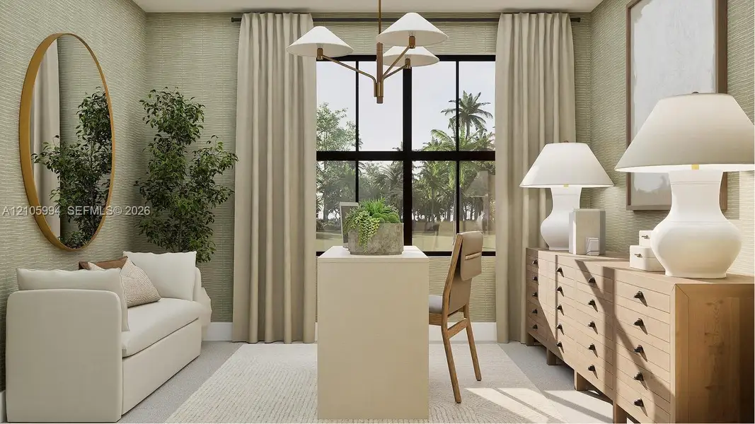 Furnished interior view inside a new home in Mainstreet, Coconut Creek (Image 8).