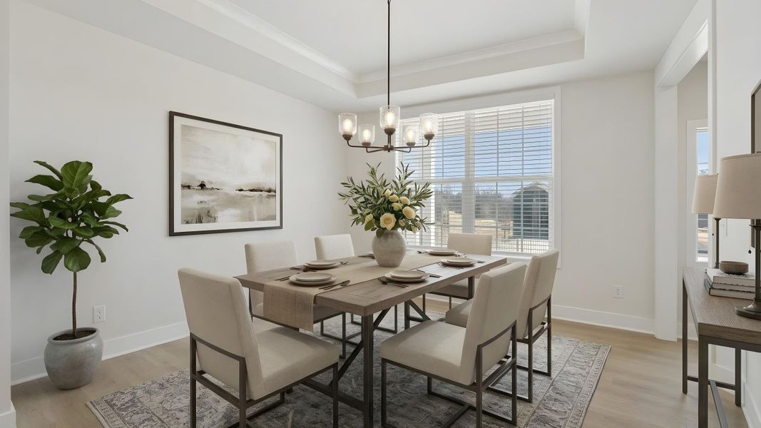 Representative furnished interior of a home built from the Calhoun by D.R. Horton in Oak Grove Hill, Huntersville (Image 3).