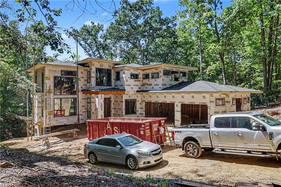In-progress construction of a new home in , Cumming, GA (Image 17). In-progress construction of a new home in , Cumming, GA (Image 17).