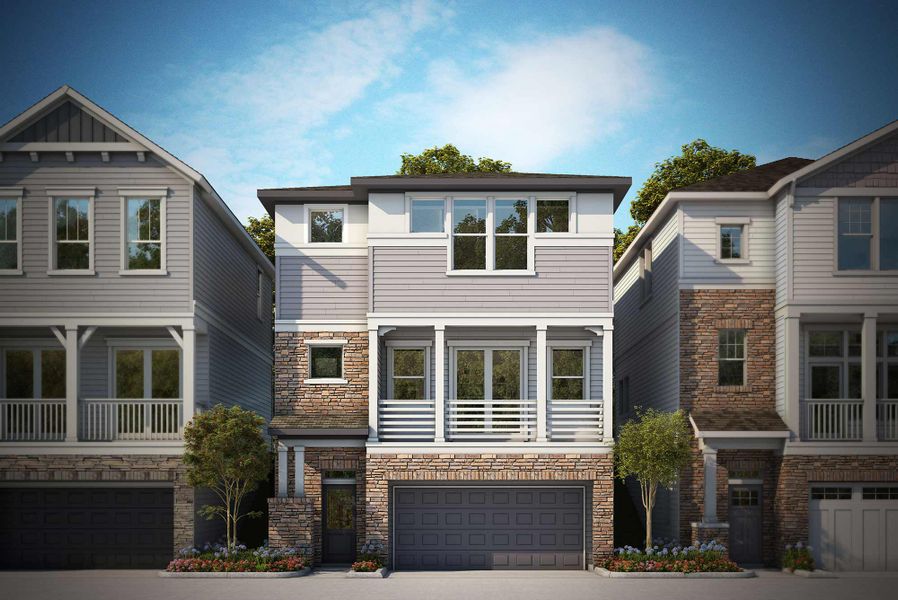 Representative exterior photo of a completed home built from the The Alpine by David Weekley Homes in Trailside at Cottonwood Creek, Colorado Springs, CO (Image 2). Representative exterior photo of a completed home built from the The Alpine by David Weekley Homes in Trailside at Cottonwood Creek, Colorado Springs, CO (Image 2).