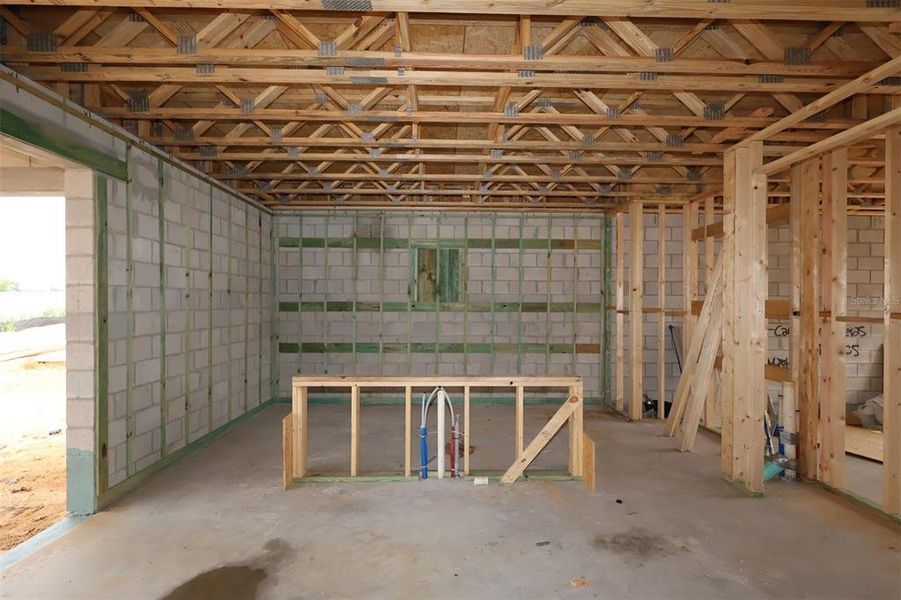 In-progress construction of a new home in Lake Star at Ovation, Winter Garden, FL (Image 13).
