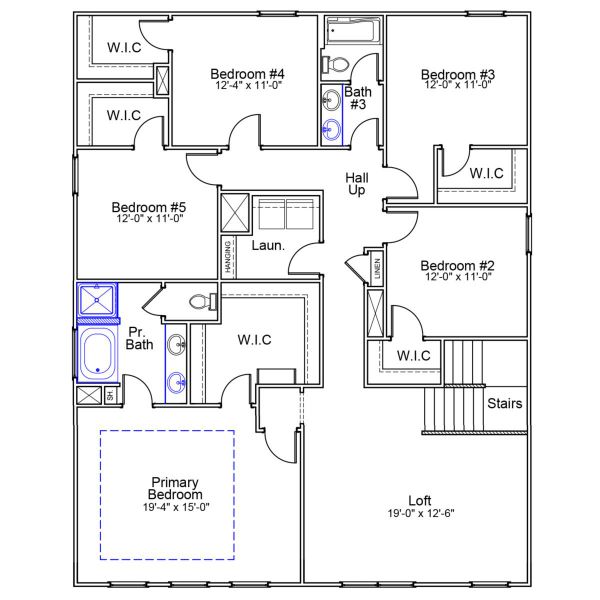 2D floor plan layout of this home in Nazareth Heights, Lexington, SC (Image 3).