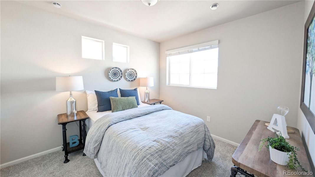 Furnished interior view inside a new home in Thompson River Ranch, Johnstown (Image 16).