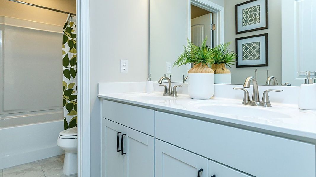 Furnished interior view inside a new home in Station Pointe, Angier (Image 28).