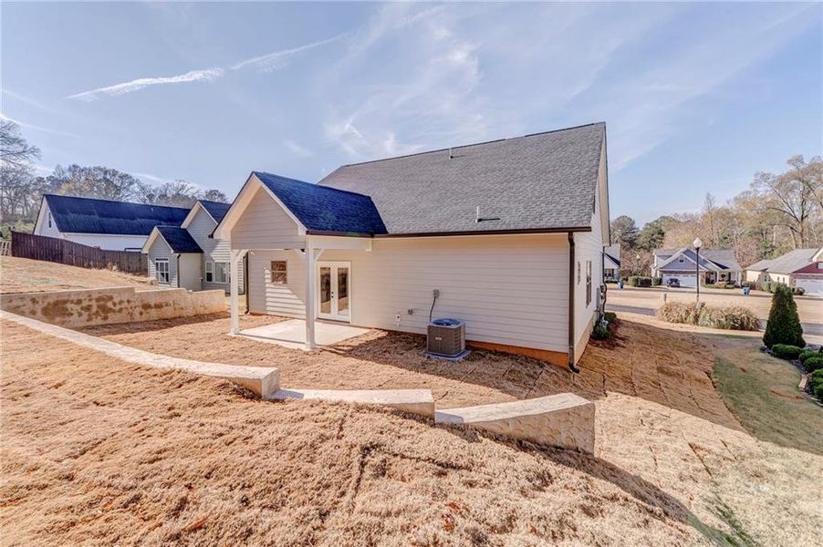 Exterior details and patio area of a home in , Rome (Image 35). Exterior details and patio area of a home in , Rome (Image 35).