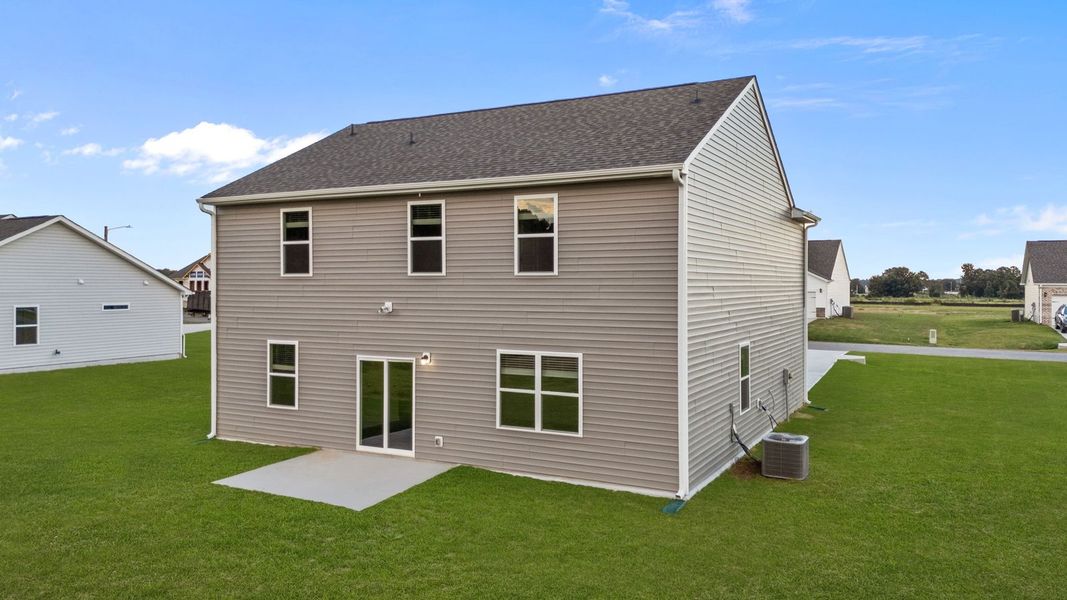 Exterior details and patio area of a home in Beaver Dam Crossing, Bailey (Image 3).