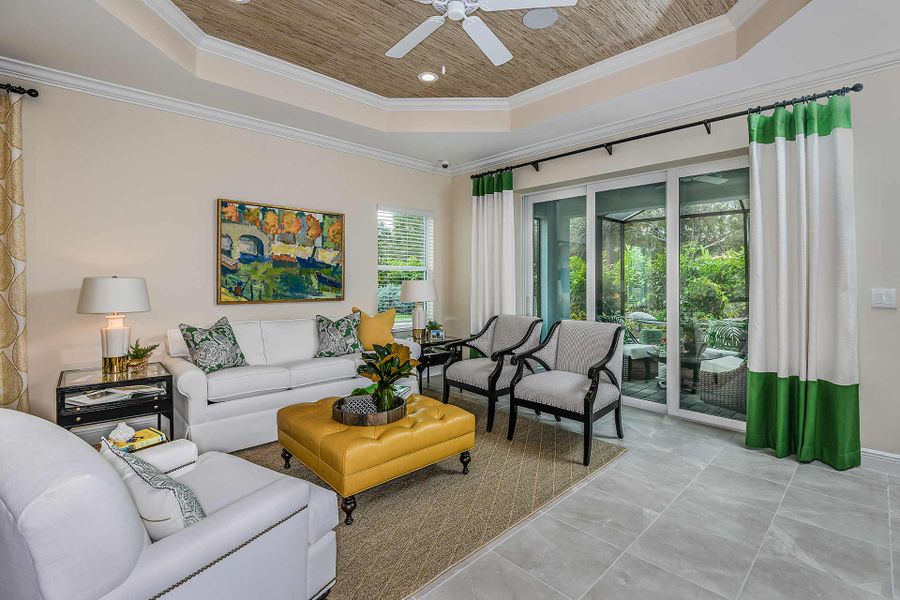 Representative furnished interior of a home built from the Sandcastle 2 by Neal Communities in Grand Park, Sarasota (Image 15).