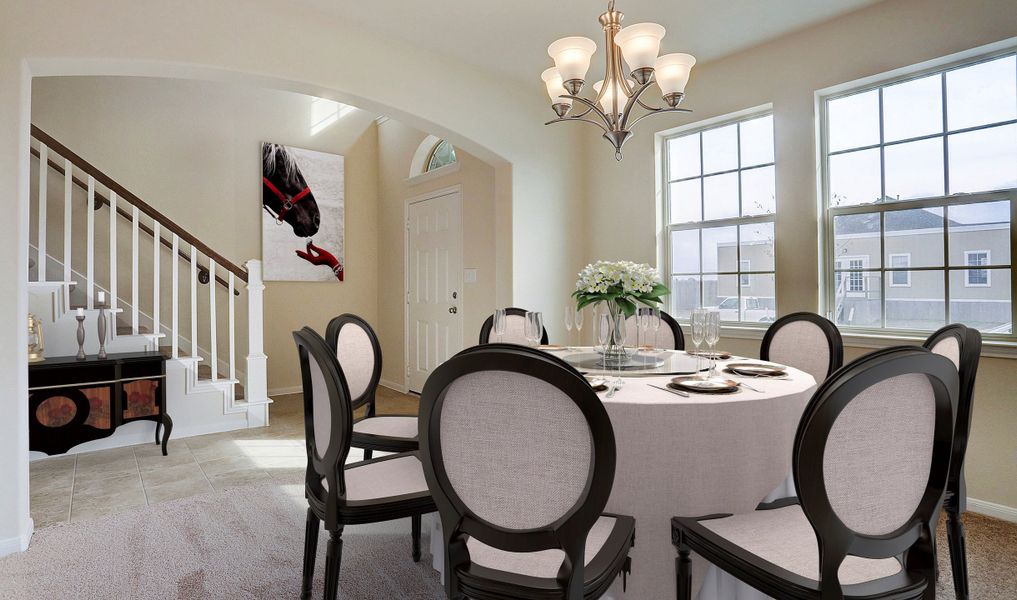 Dining room off foyer