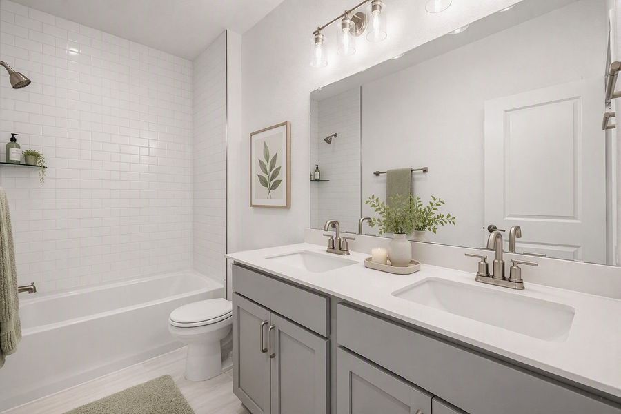 Representative furnished interior of a home built from the Beeville by Pulte Homes in Cameron Place, Austin (Image 4).