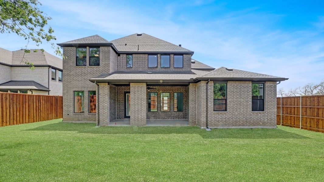 Representative exterior photo of a completed home built from the Shakespeare by D.R. Horton in Northside Place, Carrollton, TX (Image 19). Representative exterior photo of a completed home built from the Shakespeare by D.R. Horton in Northside Place, Carrollton, TX (Image 19).