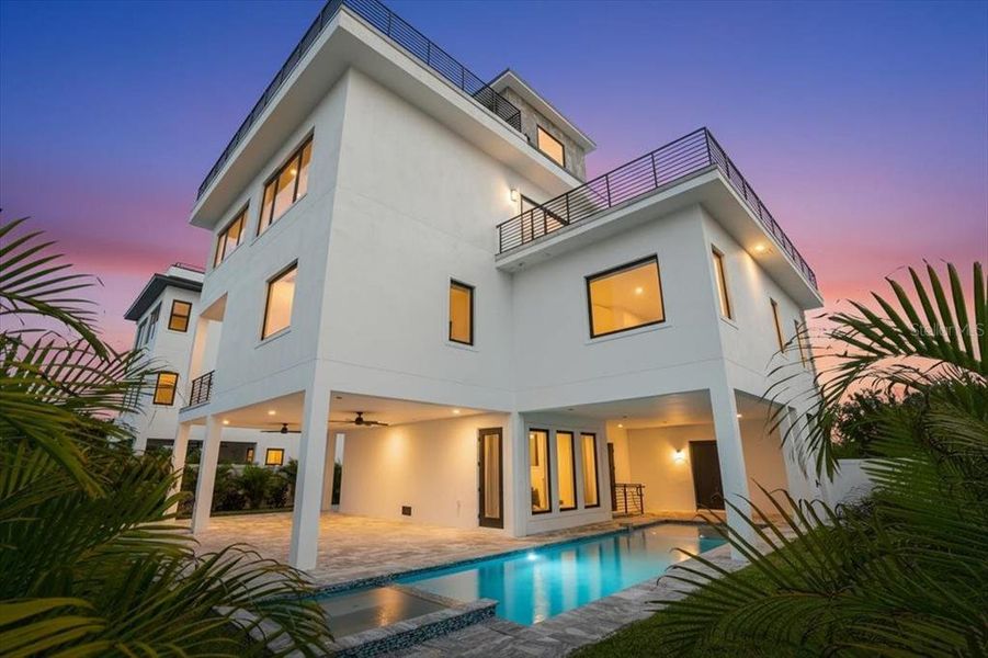 Exterior details and patio area of a home in , Englewood (Image 47).