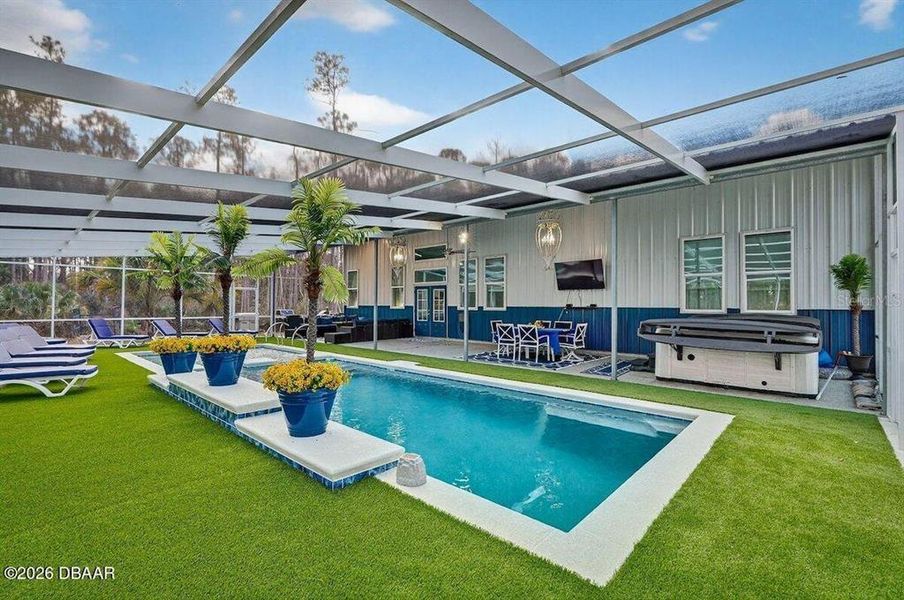 Exterior details and patio area of a home in , Ormond Beach (Image 22). Exterior details and patio area of a home in , Ormond Beach (Image 22).