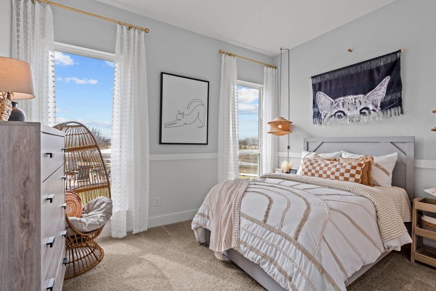Furnished interior view inside a new home in Lariat, Liberty Hill (Image 63).