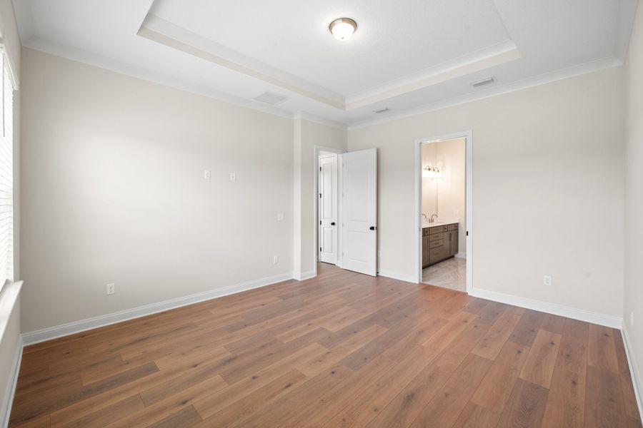 Representative unfurnished interior of a home built from the Aurora by Riverside Homes in Hidden Creek at SilverLeaf, St. Augustine (Image 42).